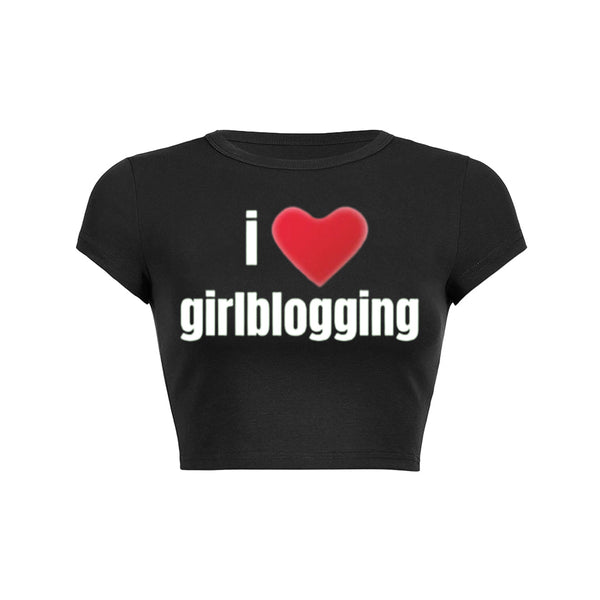 Camiseta para bebés Me encantan los blogs de chicas